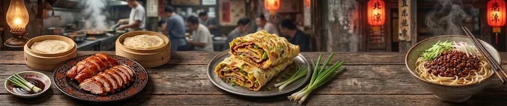 Peking duck, jianbing, and zhajiangmian — Beijing's three iconic dishes