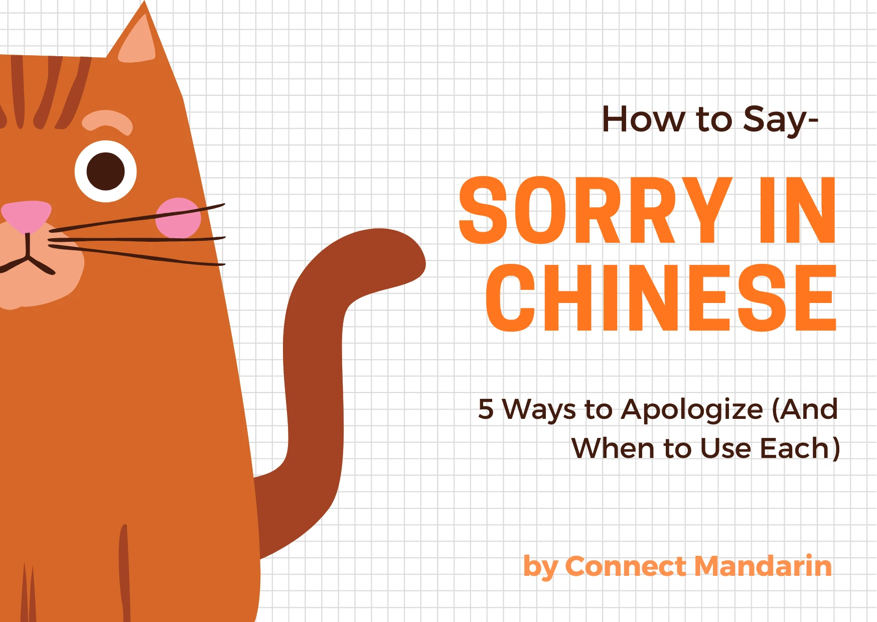 How to Say Sorry in Chinese: 5 Ways to Apologize (And When to Use Each)